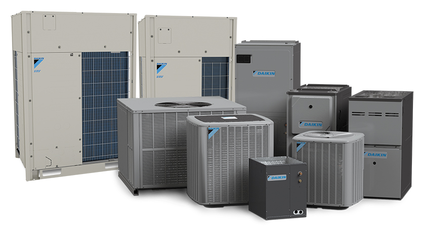 Daikin residential and commercial lineup